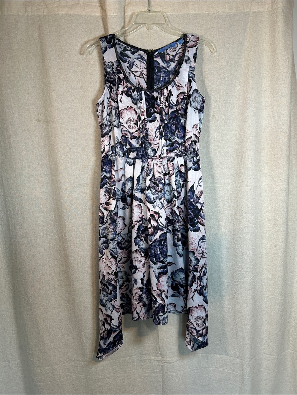 Simply Vera Vera Wang Floral High-Low Dress in Blue and Pink